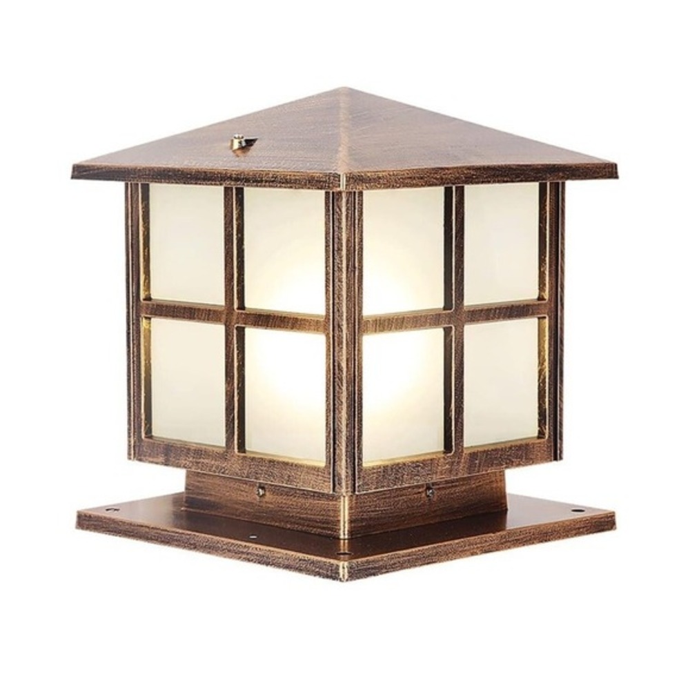 SLAWA Outdoor Post Light with Mount Base, Exterior Patio Pillar Light Outdoors